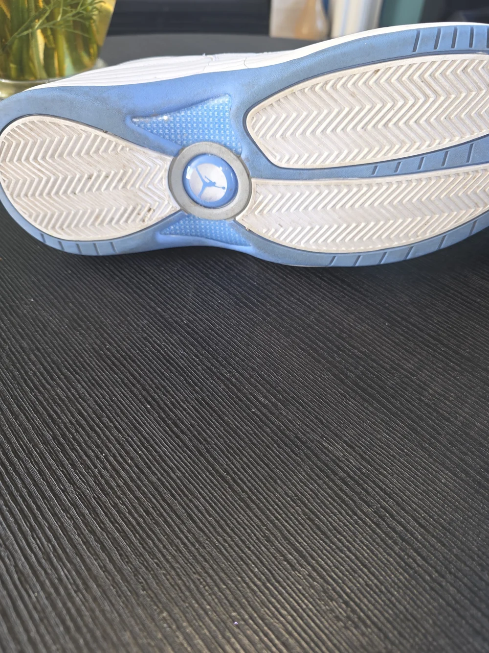Air Jordan Men's White and Light Blue Basketball Shoes